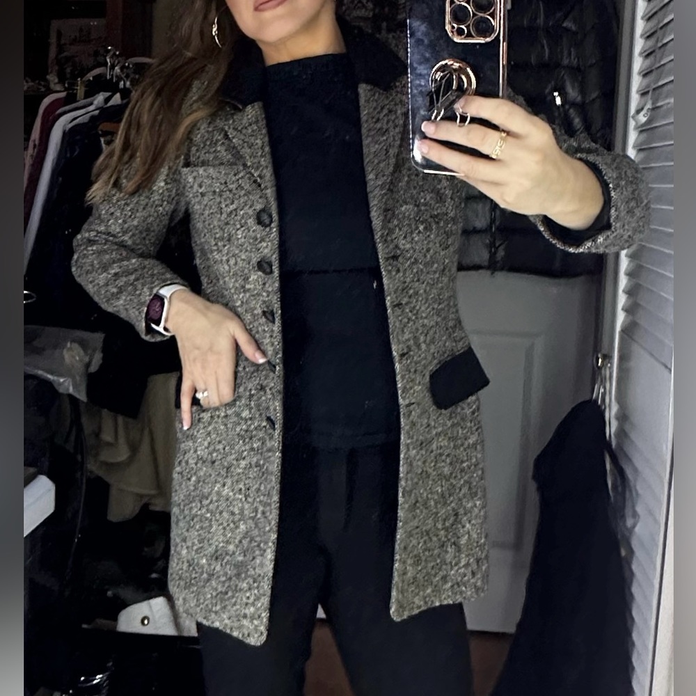 Classic Hugo Buscati Wool Tweed Blazer sz 4 90’s